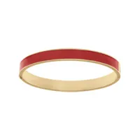 bracelet acier rigide articulé 8mm x 60mm résine rouge