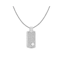 tuscany silver - pendentif avec collier femme - argent sterling 925 oxyde de zirconium