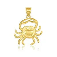 joyara collier pendentif - - 14 ct or 585/1000 crabe à