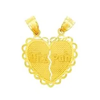pendentif - 10 ct 471/1000 charm juive - mitspa juive pendentif en or