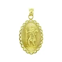 joyara pendentif - 14 ct or 585/1000 sacréer christopher religieux pendentif charm