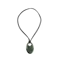 novica femme collier pendentif de jade, 15,75" « ellipse maya »