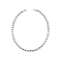 collier de perles d'eau douce pour femme de 45 cm de long secret & you - perles ovales ou semi rondes de 5 à 5.5 mm, 6.5 à 7.0 et 7.5 à 8.0 - fermoir en argent sterling 925 rhodié