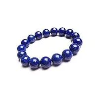 duovekt bracelet de perles rondes en lapis-lazuli naturel pour femme bleu roi 12 mm aaaa