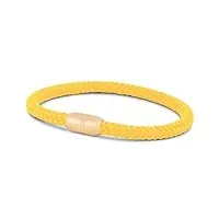 akitsune silva bracelet nylon | 5 mm | fermeture magnétique bracelets femmes hommes bracelet en acier inoxydable simple - or, one size, acier inoxydable cuir nylon argent, one size, acier inoxydable
