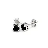 boucles d'oreilles à tige en diamant naturel 2 1/5 carat - pour femme - argent sterling 925 - 100 % diamant véritable