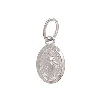 holyart médaille miraculeuse pendentif or blanc 750/00 0,6 gr