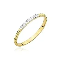 lumari gold bague de fiançailles pour femme en or jaune 585 14 carats avec diamants naturels véritables