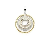 jewels by leonardo pendentif geometr clip & mix, 4.6, acier inoxydable, pas de gemme
