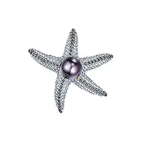 broche en forme de cristal en forme d'étoile de mer, personnalité élégante et exquise féminine manteau de luxe collier pin pin pin pin austrian crystal suppl accessoires corsage