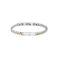 maserati jewels bracelet homme, en acier, ip or rose - jm222avd04