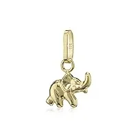 nklaus bébé éléphant petit 333 or jaune 8 carats pendentif 9,6mm Éléphant amulette 4192