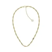 tommy hilfiger jewelry collier en chaîne pour femme or jaune - 2780685