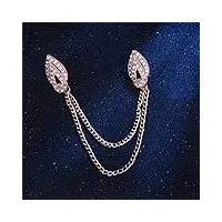 broches et pins gland collier broche bijoux broches collier décoration cadeau for hommes accessoires (color : silver, size : one size)