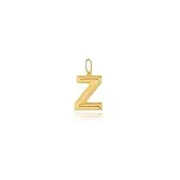 pendentif initiale z en or jaune 9 carats, or jaune 9 carats