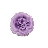 m&s schmalberg broche en forme de rose en tissu - fabriquée à la main - fabriquée à la main - accessoire floral de 10,2 cm - décoration pour mariages, événements, tous les jours - pour robe,