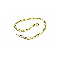 pegaso gioielli bracelet pour homme en or jaune 18 carats (750) classique perdrix allongé 20 cm