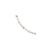 collier de perles en verre multicolore avec fermoir à perles mesurant 6,25 mm de large, bijoux cadeaux pour femmes – options de longueur : 41 à 46, perle
