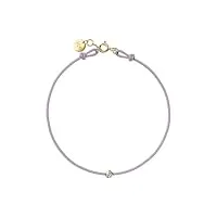 ice jewellery - diamond bracelet - cord lilac (021106)