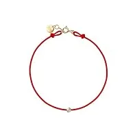 ice jewellery - diamond bracelet - cord red (021099)