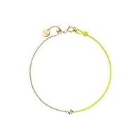 ice jewellery - diamond bracelet - half chain yellow (021089)