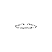 daniel wellington crystal link bracelet 175 316l stainless steel & crystal embellished bagues in rhodium plated brass silver