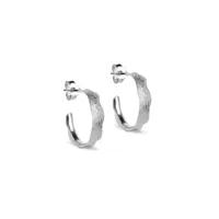 enamel ane small hoops boucles d'oreilles argent e289sm - femme - 925 sterling silver
