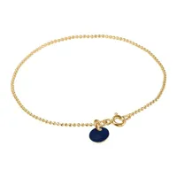 enamel ball chain midnight bracelets 18 ct. argent b16g-59-midnight - femme - 925 sterling silver