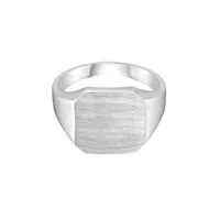 avilé jewelry brushed signet bagues argent di001-s-60 - unisex - 925 sterling silver
