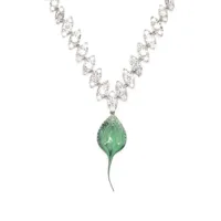 ottolinger collier à ornements en cristal - vert