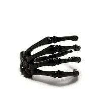 raf simons bracelet à design squelette - noir