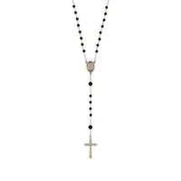 dolce & gabbana collier à pendentif croix ornementé - argent