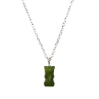 darkai collier à pendentif ourson - vert