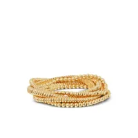 roxanne assoulin lot de cinq bracelets the luxe à perles - or
