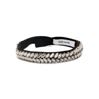dice kayek crystal-embellished bracelet - noir