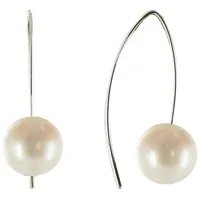 boucles d'oreilles perle de culture 11 mm courtes - classics - blanc