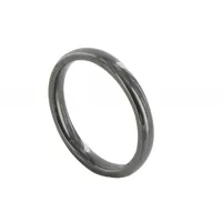 bague anneau de céramique noire - 3mm - taille 60