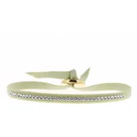 bracelet tissu beige cristaux swarovski a36783