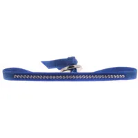 bracelet tissu bleu cristaux swarovski a41168