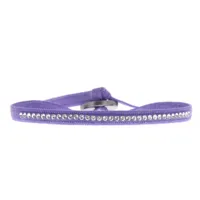 bracelet tissu bleu cristaux swarovski a32886