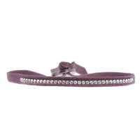 bracelet tissu violet cristaux swarovski a31695