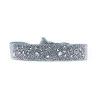 bracelet tissu bleu cristaux swarovski a38156