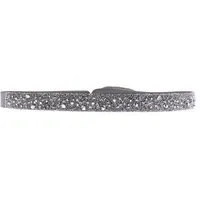 bracelet tissu gris cristaux swarovski a35898