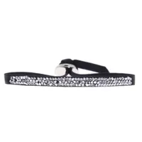 bracelet tissu noir cristaux swarovski a37032