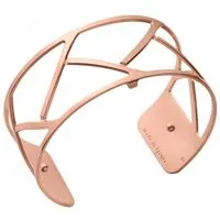 bracelet manchette les georgettes les essentielles 70325694000000 - acier largeur 25 mm rose femme