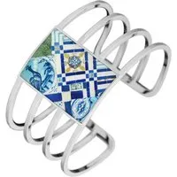 bracelet femme rigide xf11014l métal argenté - christian lacroix