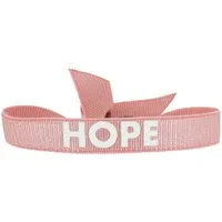 bracelet femme les interchangeables  - a85900 bracelet message hope rose et blanc