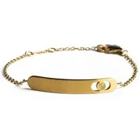 bracelet femme cr3 en acier doré - didyma