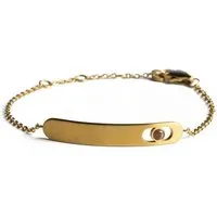 bracelet femme cr6 en acier doré - didyma