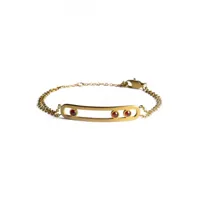 bracelet femme na5 en acier doré - didyma